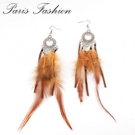 BOUCLES D'OREILLES PLUMES