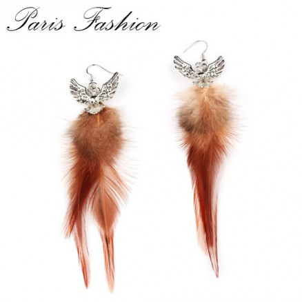 BOUCLES D'OREILLES PLUME AIGLE