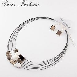 PARURE EN EMAIL brun