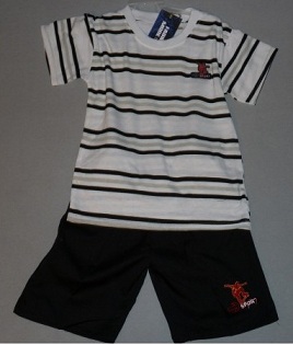TEE SHIRT RAYE + SHORT