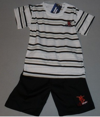 TEE SHIRT RAYE + SHORT