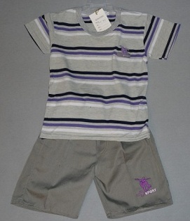 TEE SHIRT RAYE + SHORT