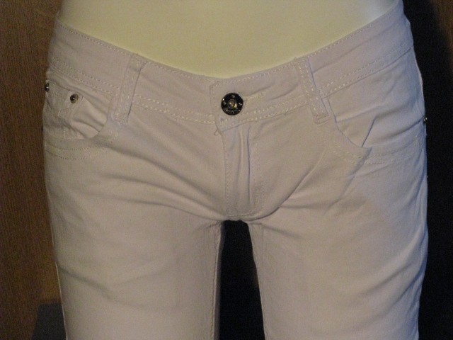 JEANS BLANC FEMME