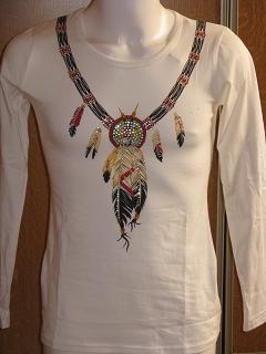 TEE SHIRT manches longues plume