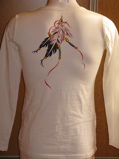 TEE SHIRT manches longues plume